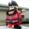 Giant 6mH (20ft) met blower opblaasbare piraat cartoon opblaasbare viking Captain Character voor pretparkreclame