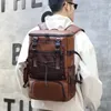 Backpack PU Fashion Solid Designer Style Versatile Sense Of Luxury For Men 2024 Casual Ski Bag Large Capacity