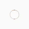 Recommandation populaire : design en or rose 18 carats, bracelet en diamant minimaliste, tendance et classique.