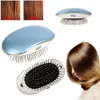 Portable Electric Ionic Hairbrush Takeout Mini Hair Brush Comb Massager Hairbrush Bristle Nylon Curly Detangle för stylingverktyg 240301