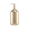 Förvaringsflaskor 10 st lotion pumpflaska 300 ml500 ml elektroplätering av guld silver kropp tvätt duschgel dispenser fyller pet plast schampo