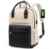 Luxe reizen Backpack Nieuwe Fashion Bag Outdoor Leisure Unisex grote capaciteit waterdichte zakelijke laptop tas schoolstudent waterdicht met USB -poort nr. 2305