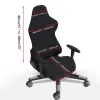 Hoes voor gamingstoel in effen kleur Zachte elasticiteit Polar Fleece Fauteuil hoezen Computerstoel Stoelhoezen Stretch Roterende lift