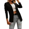 Abiti da donna 2024 Office Donne Blazer Casualmente manica lunga Solida da lavoro formale Stupia Ladies Jackets Coat Slim Coat