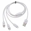 1pc USB 2.0 maschio a 3 micro cavo per la ricarica del telefono Y-Splitter 1M/3FT Lunghezza trasmissione dati cellulare