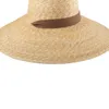 Chapéus de aba larga Chapéus de balde 2023 Novo chapéu de praia de aba larga com gravata no pescoço adequado para mulheres Chapéu de sol de proteção UV grande verão Chapéu de palha de trigo de aba grande atacado J240305