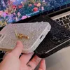 Pro iPhone 15 max Designer Glitter Phone Case para Apple 14 Plus 13 12 11 Bling Diamond craved cravected Lens protetora Film Hardware