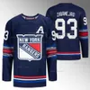 New York 23 Adam Fox Rangers 2024 Stadium Series Jersey Will Cuylle Igor Shesterkin Mika Zibanejad Chris Kreider Artemi Panarin Matt Rempe Lindgren K'Andre Miller