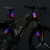 Nuovo 5 colori auto solare LED giro notturno per moto veicolo elettrico fanale posteriore per bicicletta anti-posteriore stroboscopico X1y4
