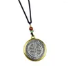 Colliers pendants Saint St Benoît Collier Catholic Medallion Collier Vintage en acier inoxydable Men Femmes Punk Exorcisme à la mode