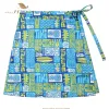 skirt SISHION Exotic Tiki Pattern Women Skirts SS0015 Blue Green Clothing Sexy Summer Sarong Beach Wrap Skirt Jupe Falda