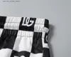 Męskie szorty nowe szorty męskie czarno -białe marka marki pieczeni plażowe pływanie wielokrotne mody swobodne klasyczne bawełniane spodnie dresowe jakość dresów 3xl Q240305