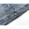 Representhoodie Heren Denim Jas Mode Heren Jeans Sportbroeken Jassen Represente Jas Letter Print Single Breasted Jas Broek 333