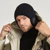 Designer casual inverno mulheres homens proteção de orelha chapéu de malha forro de veludo masculino earmuffs boné de lã macia esqui equitação bonnet pelúcia quente crânio gorros