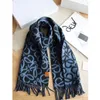Silk and cashmere scarves return to nature with double-sided and same color generous scarves and warm scarves for the neck fashionable and versatile scarf