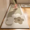 Tapis de sol antidérapant minimaliste japonais, pour usage domestique, Style crème silencieux, paillasson de cuisine et de salle de bains, 240223