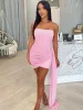 Kleid Avrilyaan 2023 Liebsten Mesh Plissee Sexy Kleid band Frauen Mini Bodycon Sommer Kleid Vestido Elegante Nacht Club Party Kleider