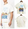 Men's T-Shirts Rhude T-shirt Men Women 1 High Quality Rhude Tee Vintage Tops Oversize Short Sleeve 2024