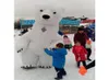Mascote boneca traje inflável urso polar mascote traje animal adulto jogo de festa roupas roupas publicidade carnaval hallo3418682