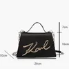 6A karl designer bolsa feminina ombro único saco quadrado carta corrente crossbody sacos grande capacidade estilo na moda 231115