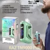 Authentische RAZ TN9000 Puff Einweg-E-Zigaretten, Mesh-Spule, 12 ml Pod, 650 mAh-Akku, elektronische Zigaretten, 5 %, 19 Geschmacksrichtungen, 9K Puffs, Vape Pen