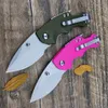 Grossista 3800 Shuffle Coltello pieghevole multifunzione 2.375 "Lama liscia Nero / rosa / verde Manici GFN Coltelli tattici da caccia all'aperto EDC da campeggio 7550 7500 7600 7650