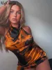 Jurk Hugcitar Tie Dye Mouwloze Backless Knop Onregelmatige Sexy Bodycon Mini Prom Dress 2023 Zomer Vrouwen Party Night Club Outfit