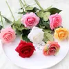 Dekorativa blommor konstgjorda arrangemang verkliga beröring rosor silke falska pion diy hem dekorationer för bröllopsfest födelsedagspresent