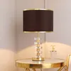 Lampade da tavolo Lampadario in cristallo di lusso moderno in stile americano semplice per soggiorno, camera da letto, comodino