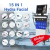 Hydro ansikts aqua skala diamant ansiktslyft dermabrasion hudvård syre vatten jet spa hydra ansiktsmaskin 2 års garanti