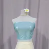 Roupas étnicas Thai Tradicional Mulheres Cropped Tank Tops com Almofada no Peito Asiático Dai Top Nacionalidade Boutique Palácio Princesa Traje