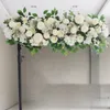 装飾的な花50カスタムウェディングフラワーウォールアレンジメントはシルクペオン人工列の装飾ロマンチックなディヨンアーチの背景を提供します