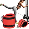 Suporte de tornozelo 1pcs tiras de cabo para máquinas exercícios de perna duplo d-ring punhos ginásio treinos glúteos pernas força