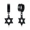 Dangle Chandelier Earrings Oocyspoo Unique Hexagram Hoop Hie For Men Star Of David Male Earring Jewelry Drop Delivery Dhaq8