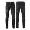 Jeans pour hommes concepteurs jeans pantalons en lin hip hop jeans jeans en détresse biker biker slim fit lettre hipster imprimer motocyclette pour les hommes broderie p2 azz6