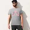 Polos pour hommes T-shirt à poumons de fleurs surdimensionnés Sweat Graphics T-shirts hauts pour hommes