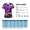 Magliette da donna Camicia da donna Maglietta estiva viola e oro Splash Marble Galaxy T-shirt estetiche Maniche corte Moda di strada Oversize