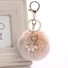 GEMIXI 8CM Cute Dancing Angel Keychain Pendant Women Key Ring Holder Pompoms Key Chains gifts for women bag accessories 4 2 C19011215d