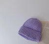 Chapéus de inverno para bebês quentes para crianças, boné de malha para meninos e meninas, chapéu casquette, atacado, moda fofa 240229