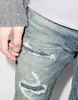 24SS Roxo Jeans Denim Calças Mens Jeans Designer Jean Calças Pretas High-End Qualidade Design Reto Retro Streetwear Casual Sweatpants Corredores Pant Tamanho 30-40