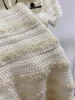 트렌디 한 2024 디자이너 드레스 플립 칼라 슬림 한 니트 짧은 슬리브 프렌치 짧은 치마 줄무늬 허리 슬리밍 A- 라인 스커트