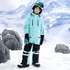 Suits Winter Girls Boys Ski Jumpsuit Snowboard Overalls Snowboard Warm Windproof Waterproof Kids Ski Clothing Outdoor Sportswear