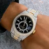 Hot Sale Montre Luxe Originele Sky Dweller Steel Heren Diamond Luxe Horloge Oysterflex Designer Beweging Horloges Hoge kwaliteit Heren Moissanite Horloge Dhgate Nieuw