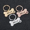 Dog Apparel Personalized Collar Address ID Tags For Dogs Medal With Engraving Name Customizable Kitten Puppy Accessories Necklace Chain