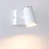 Lámpara de pared LED GU10 Luz de punto de rotación plegable Blanco/Negro Estilo moderno Hogar El Dormitorio Mesita de noche Lámparas de aplique para sala de estar