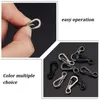 Portachiavi 30 pezzi Mini moschettone Clip a molla Moschettone Fibbia Catenacci per Paracord Portachiavi Zaino Bottiglia Accessori da campeggio all'aperto