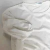 T-shirt Bianco Nero a maniche corte Abbigliamento uomo Slim Girocollo T Shirt Trendy Casual Tinta unita 240227