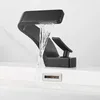 Robinets d'évier de salle de bains, accessoires de robinet de lavabo en laiton, poignée à trou unique, lavage à l'eau froide et mixte en céramique