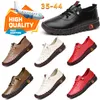 Chaussures de sport GAI Designer Chaussures décontractées faites à la main Tendon Mère Chaussures Femmes Hommes Chaussures simples en cuir Softy Bottom Plat Antidérapant 35-43 confortable