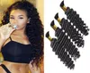 Deep Wave Curly Human Hair Bulk Brasilianska hårbulkar för mikroflätor Färg Natural Black4756035